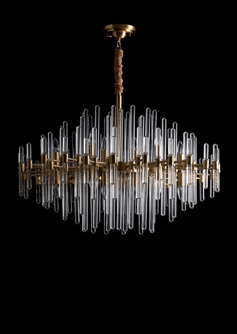 Rilenae Lustre en Laiton Antique de Luxe