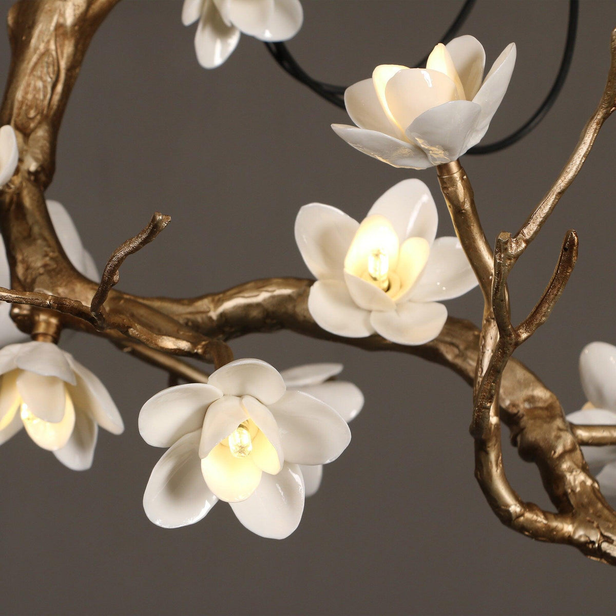 Nivalis Lustre Laiton Fleur Branche Naturelle