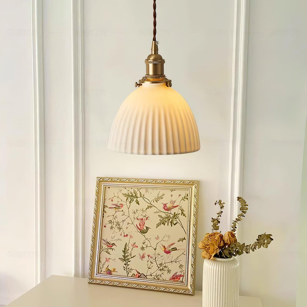 Ornoryra Suspension en Verre Vintage