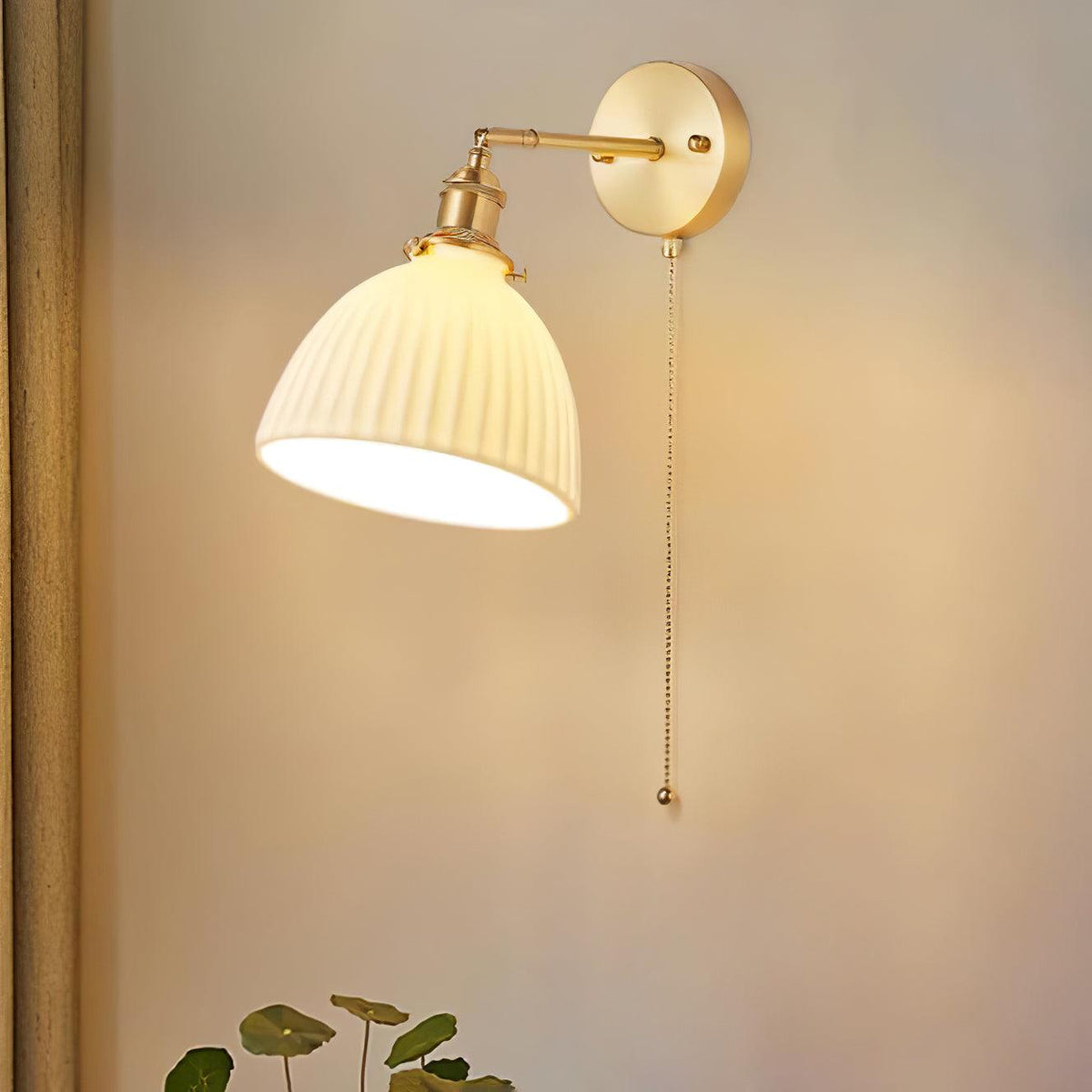 Moresa Lampe Murale Céramique Laiton Élégante