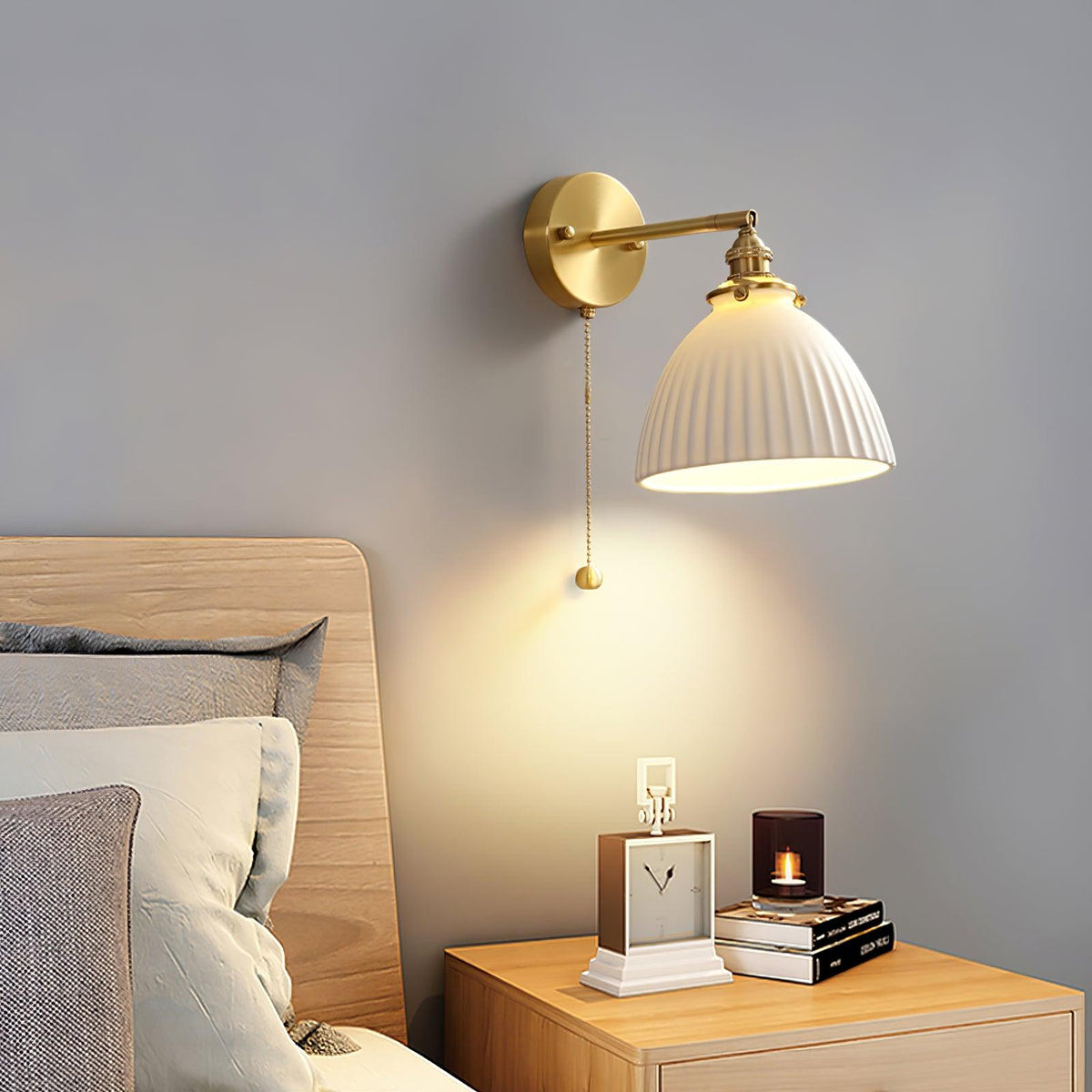 Moresa Lampe Murale Céramique Laiton Élégante