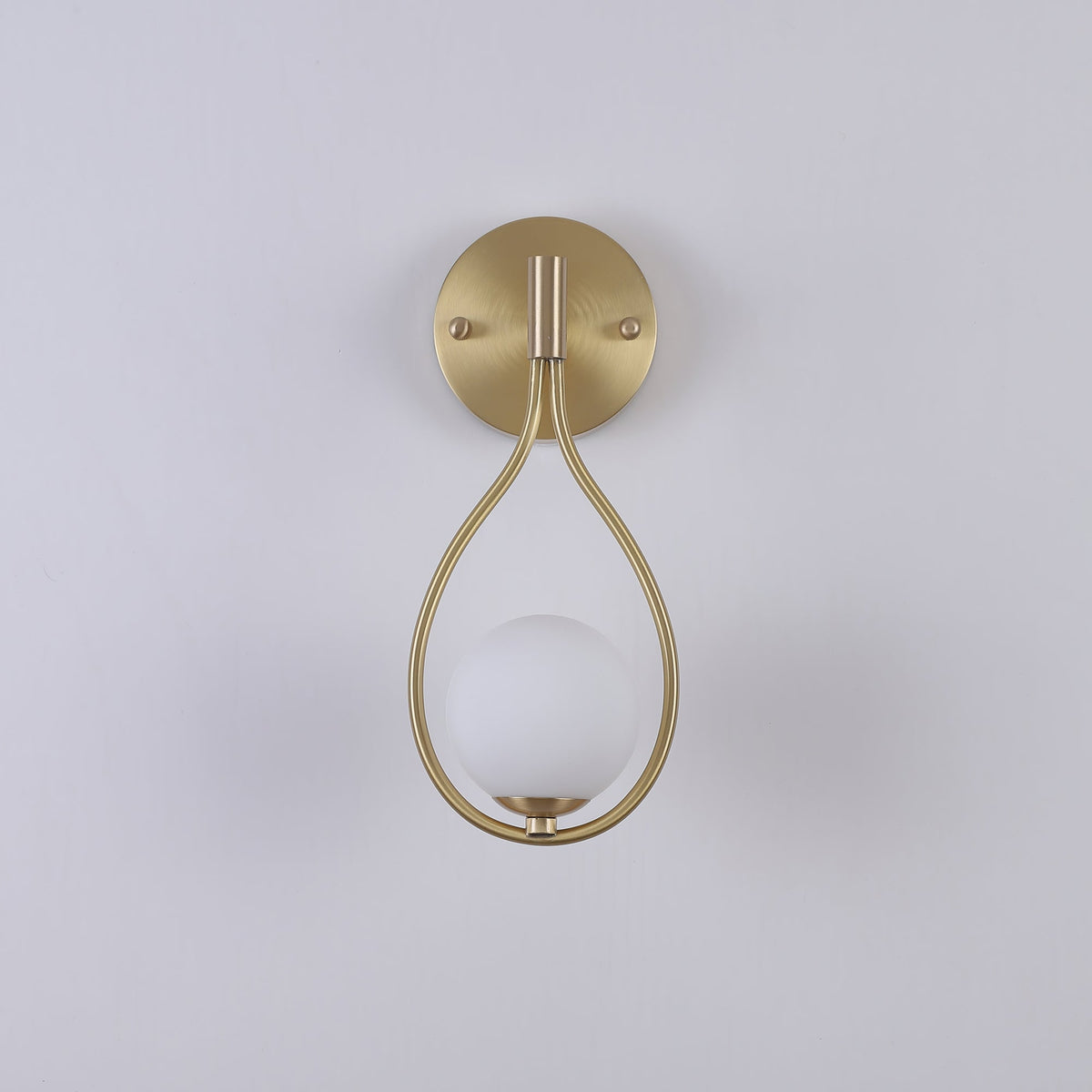 Talira Moderne Minimaliste Vanité Laiton Verre Applique Murale