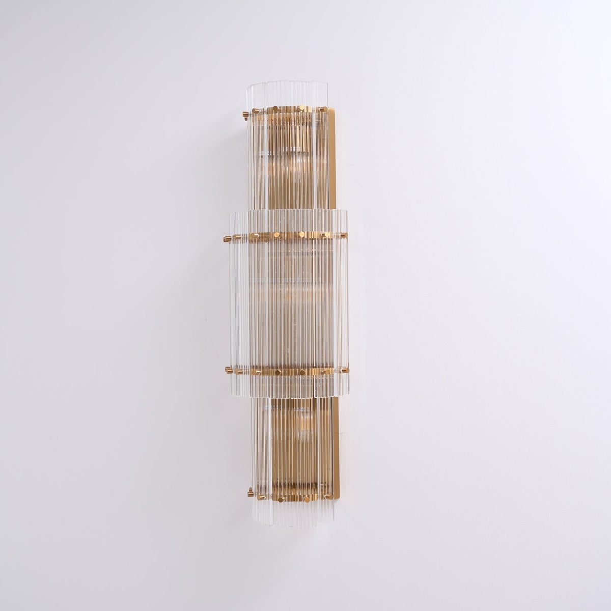 Rivine Applique Murale en Verre Cuivre Moderne