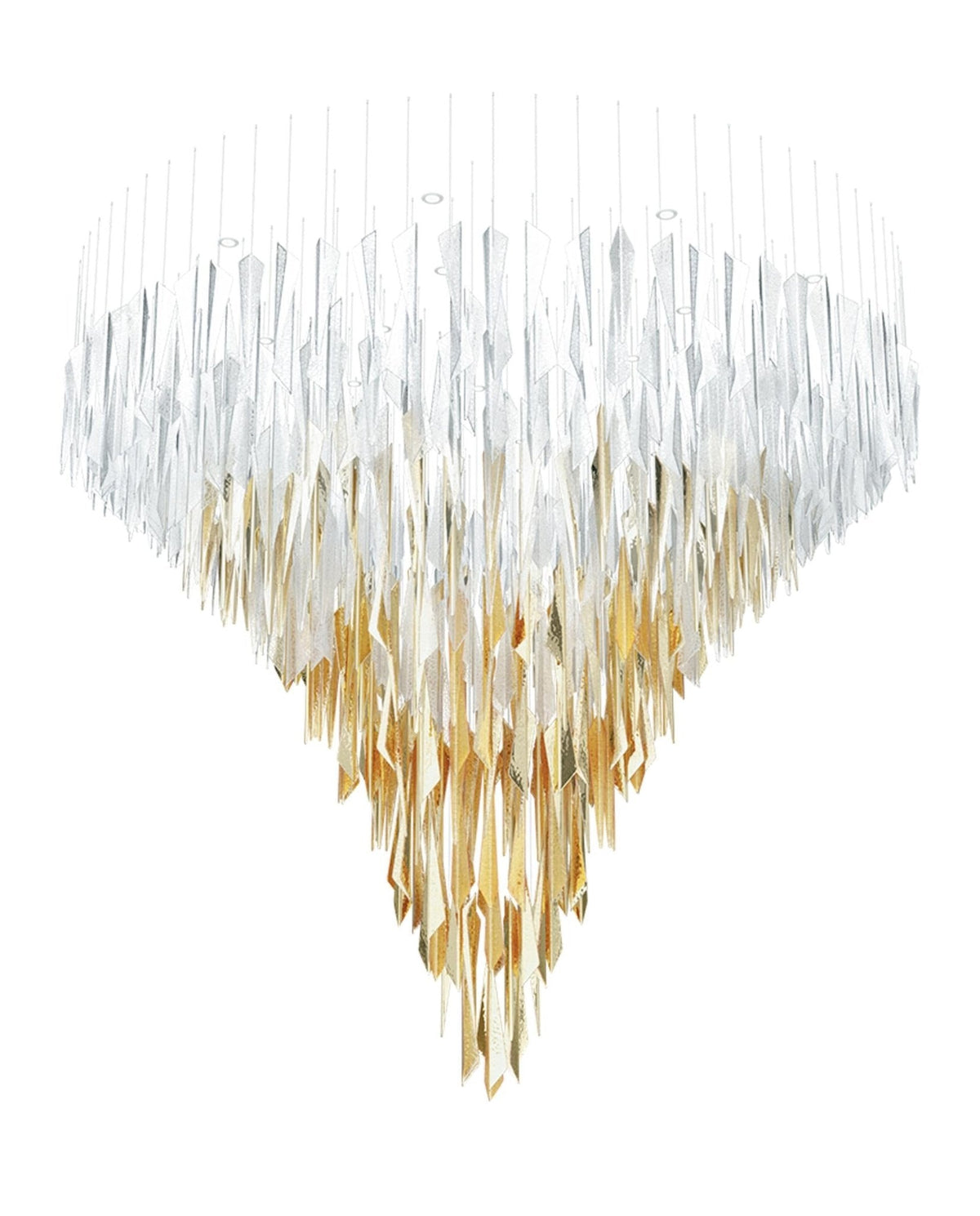 Clarene Verre Plume Forme Lustre