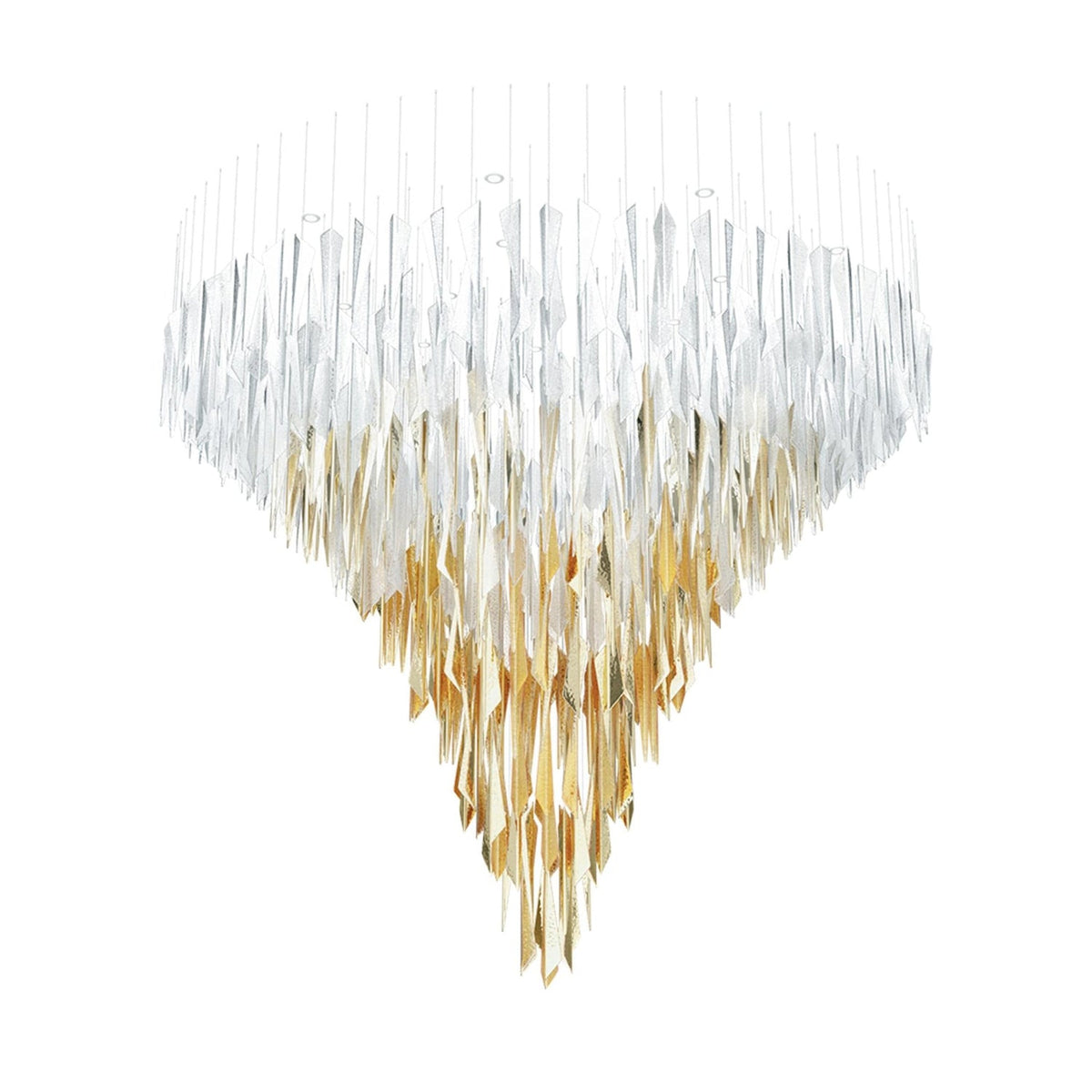 Clarene Verre Plume Forme Lustre