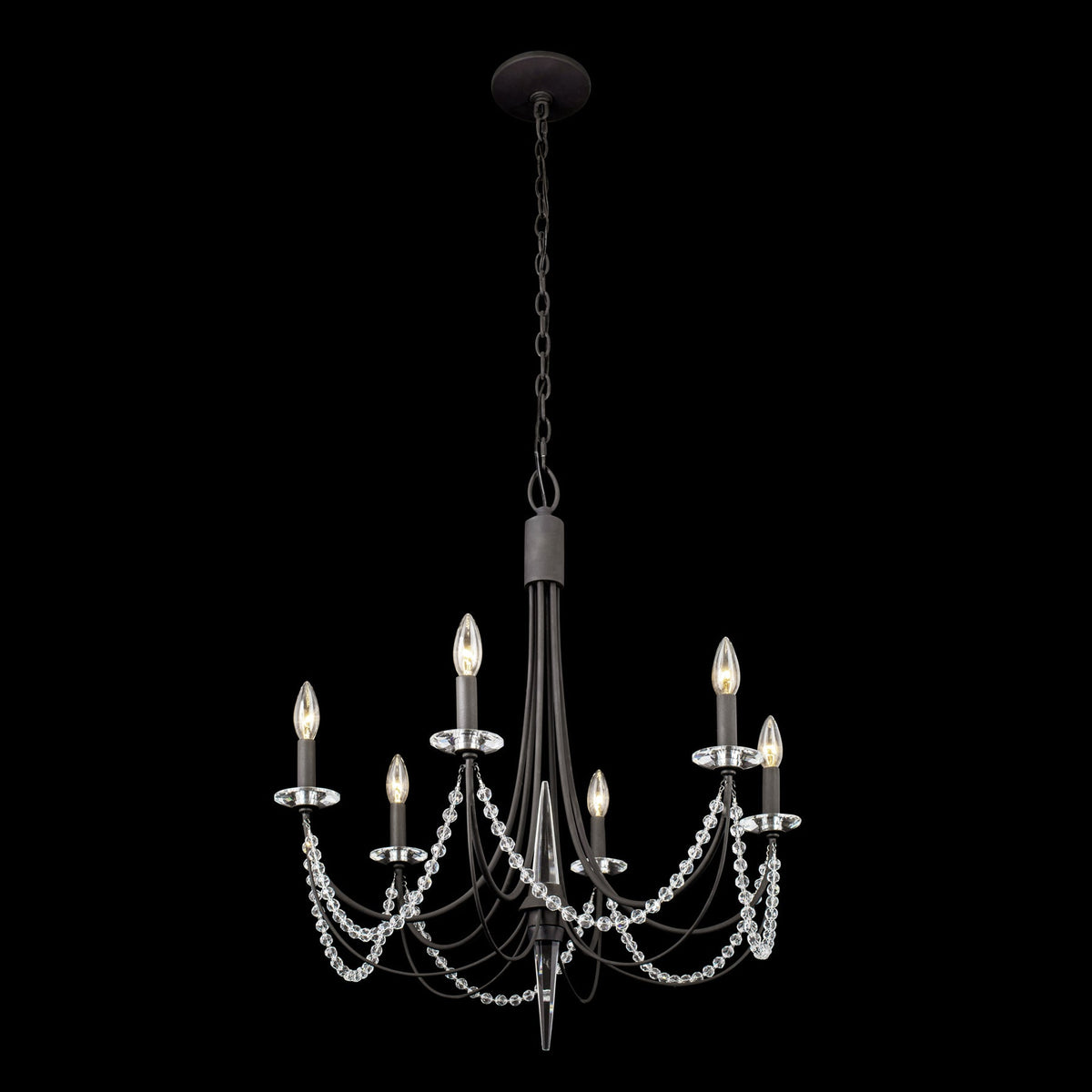 Purelux Postmodern Luxe Laiton Métal Cristal Lustre