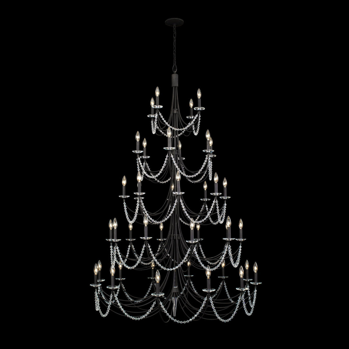 Purelux Postmodern Luxe Laiton Métal Cristal Lustre