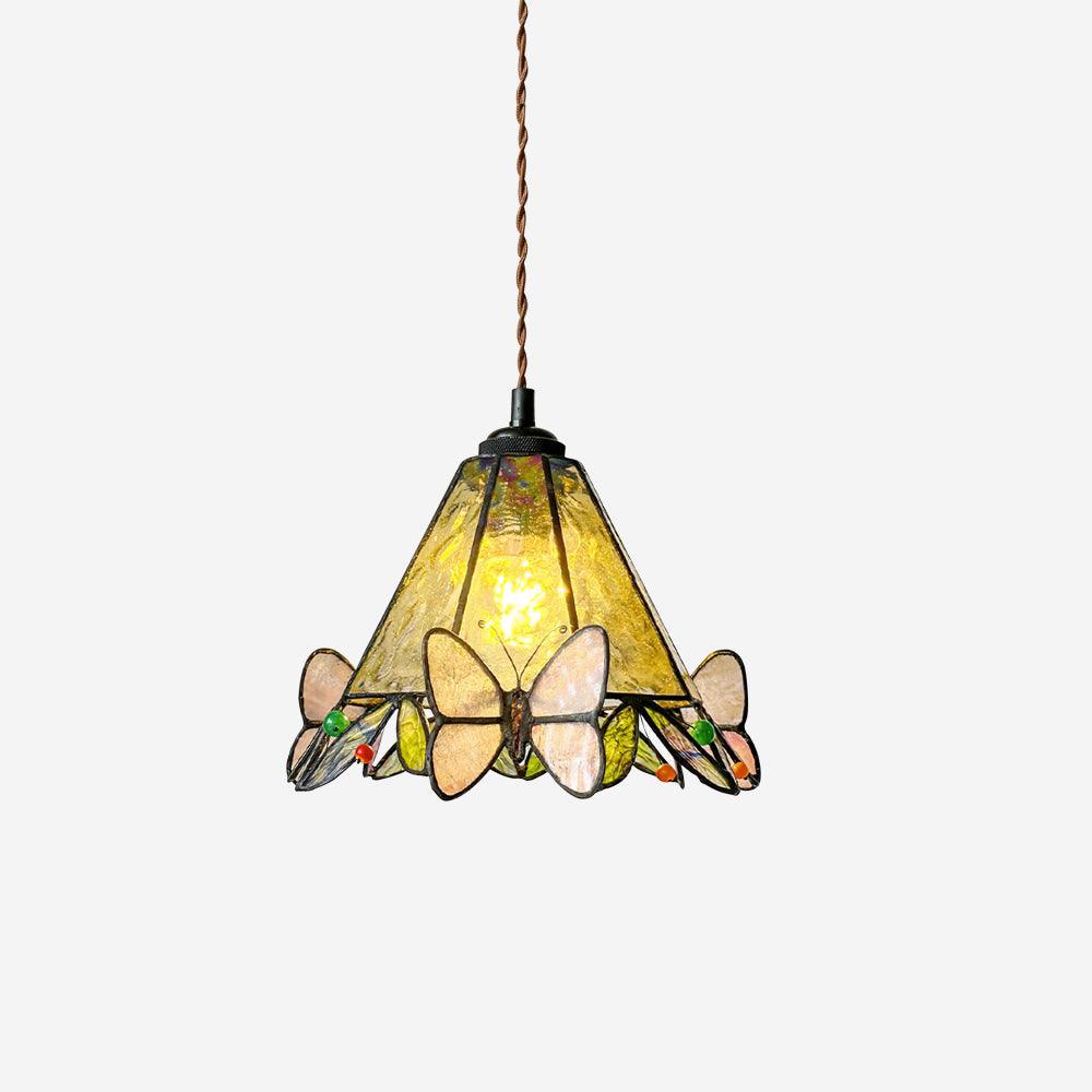 Briandy Tiffany Pendant Light Glass-Neutral Decor