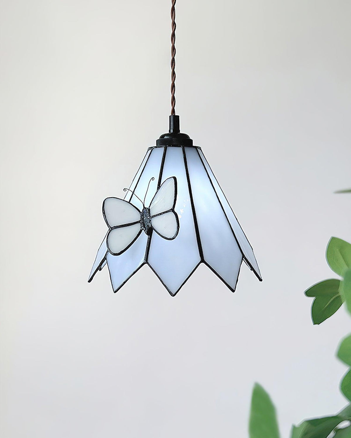 Briandy Tiffany Pendant Light Glass-Neutral Decor