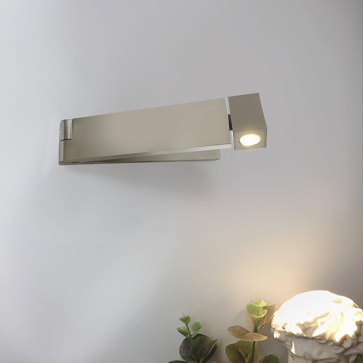 LED Wall Sconce Aluminum Alloy Body Matt Black Nickel Minimalist-Neutral Decor