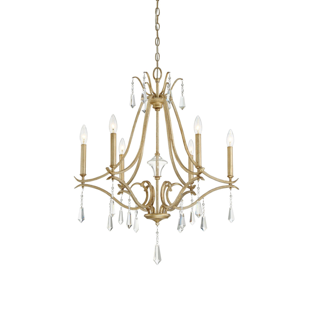 Lyra Lustre Cristal Cuivre Luxe Postmoderne