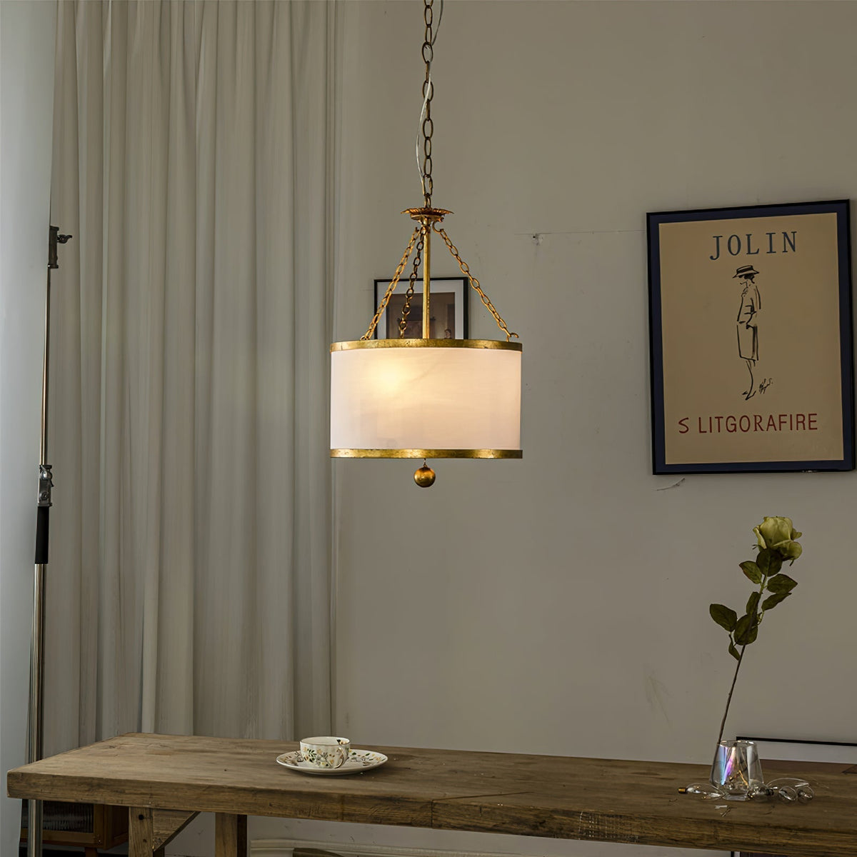 Helix Suspension Tambour Créativité Individuelle Tissu Métal