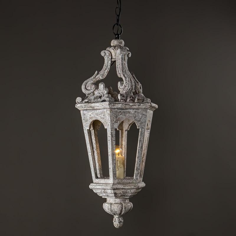 Seren Suspension Lanterne Luxe Postmoderne Élégance Bois Résine