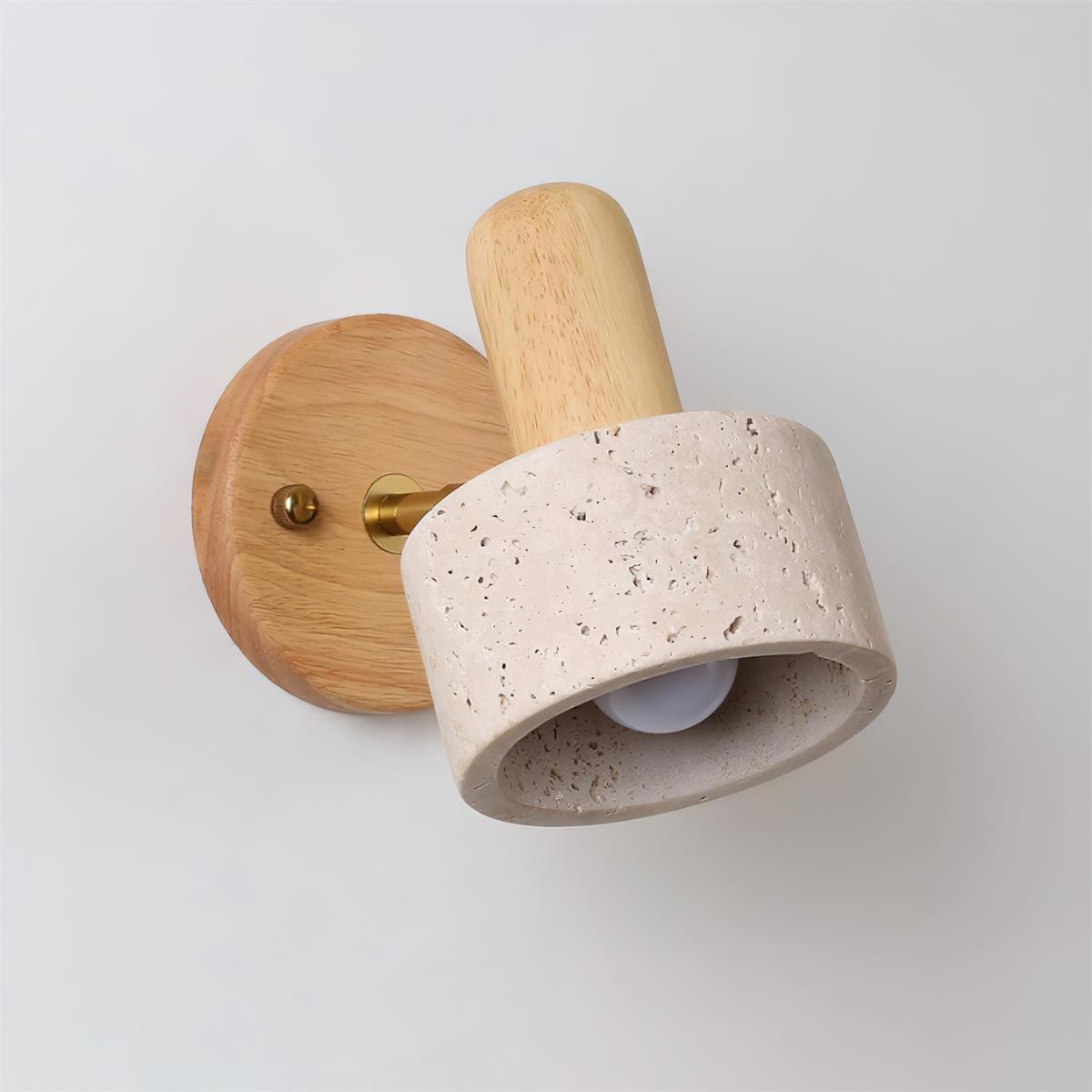 Oswin Travertine Wall Lamp-Neutral Decor