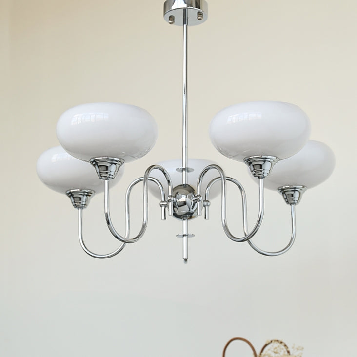 Arisha Vintage LED Métal Verre Lustre Salon