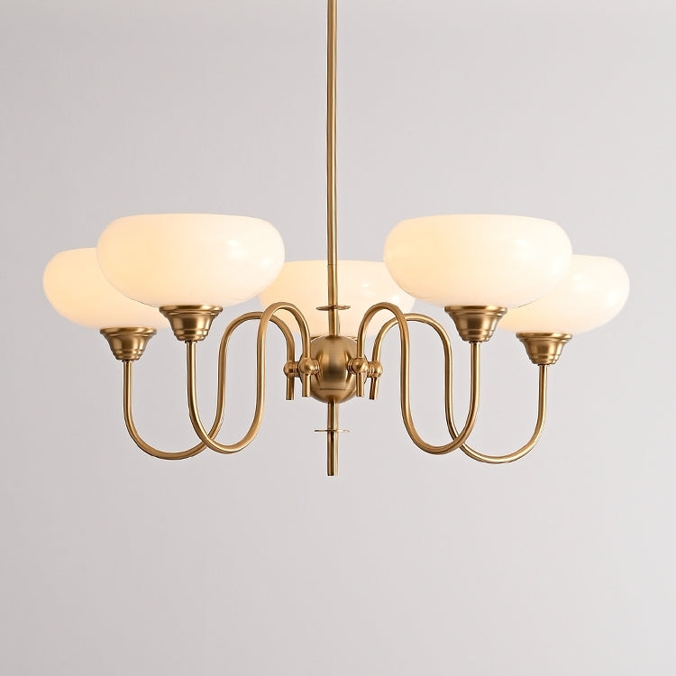 Arisha Vintage LED Métal Verre Lustre Salon