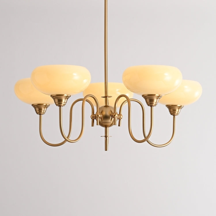 Arisha Vintage LED Métal Verre Lustre Salon