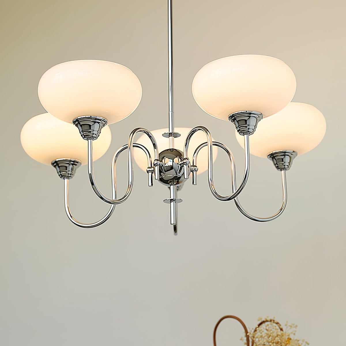Arisha Vintage LED Métal Verre Lustre Salon