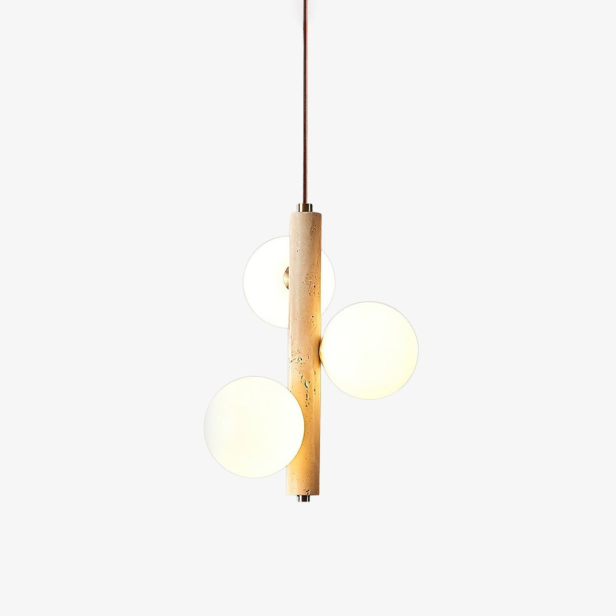 Aursorel Suspension Multi-Globe en Travertin