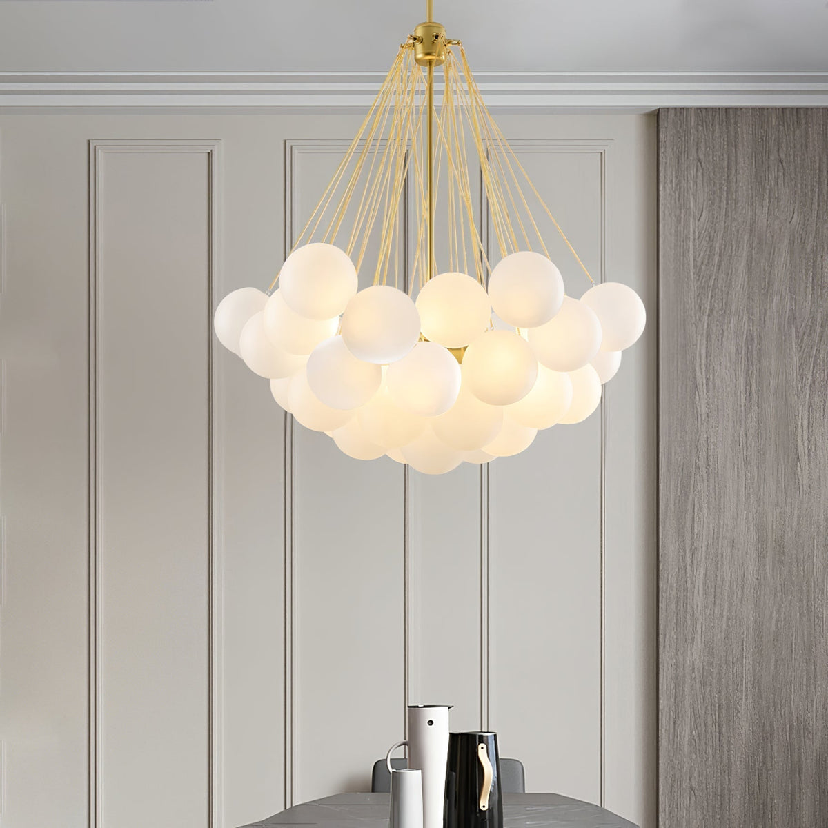 Fayne Suspension Bulle à Globe en Verre