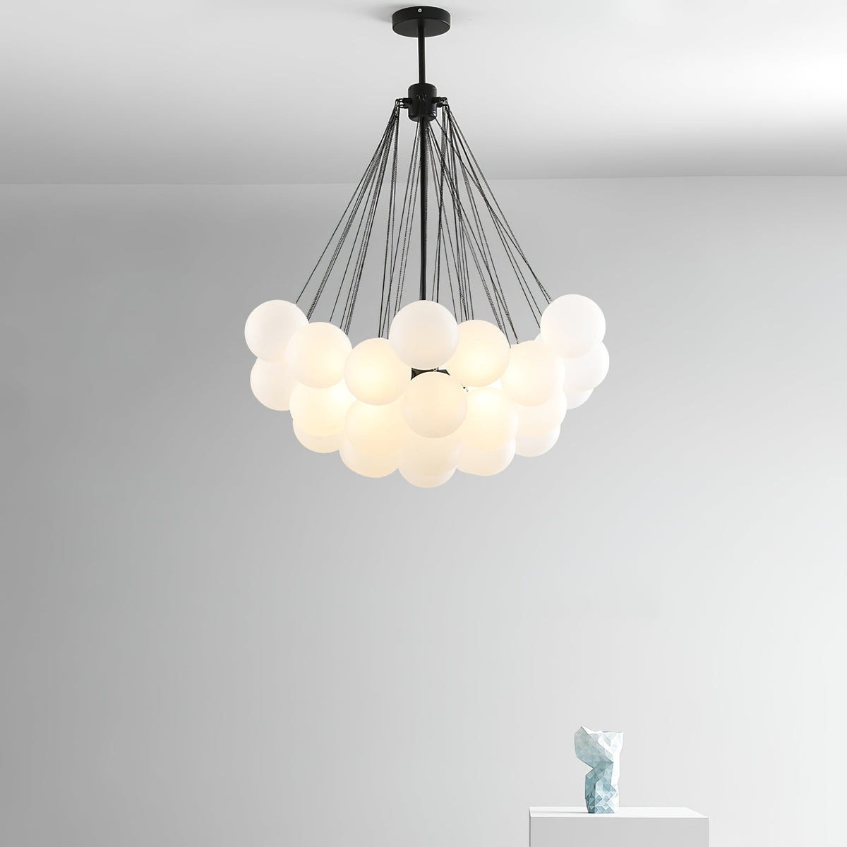 Fayne Suspension Bulle à Globe en Verre