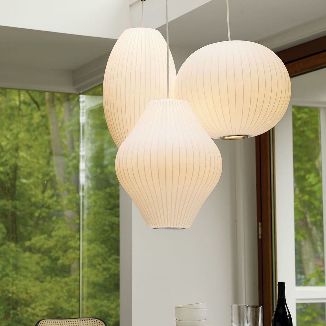 Nebula Lampe Suspendue en Soie de Mûrier Boule