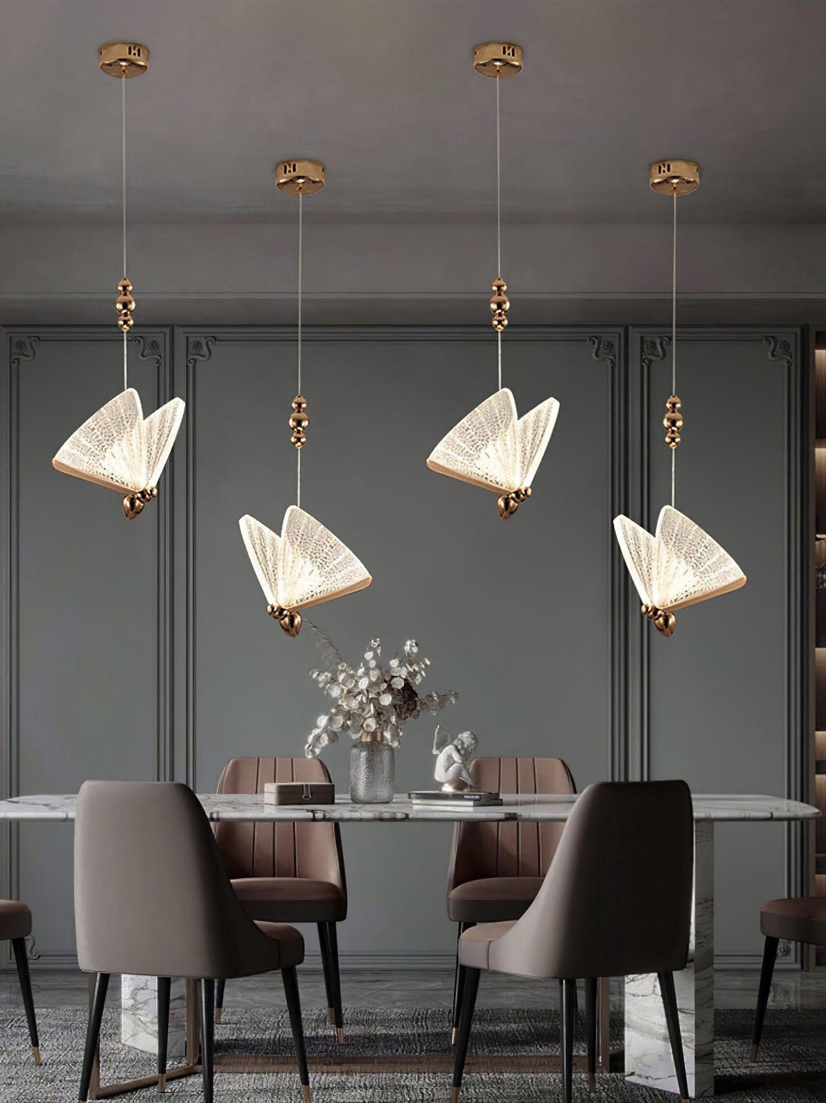 Lunora Lampe Suspendue Moderne Papillon