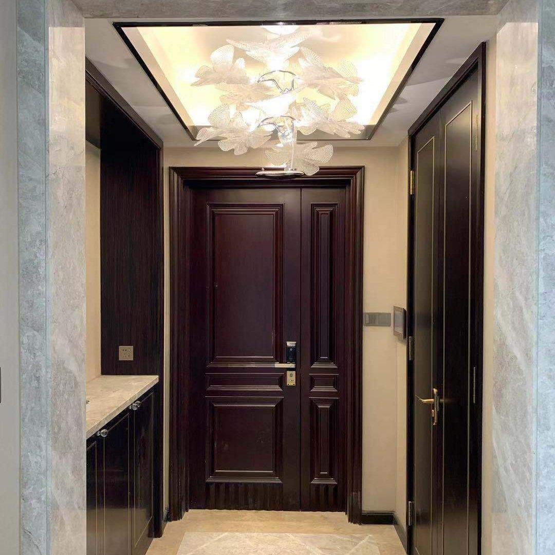 Eldio Lustre Suspension Feuille Transparente