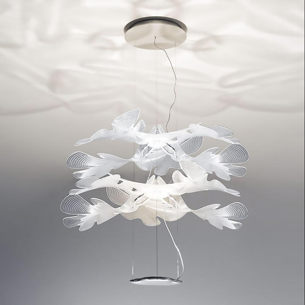 Eldio Lustre Suspension Feuille Transparente