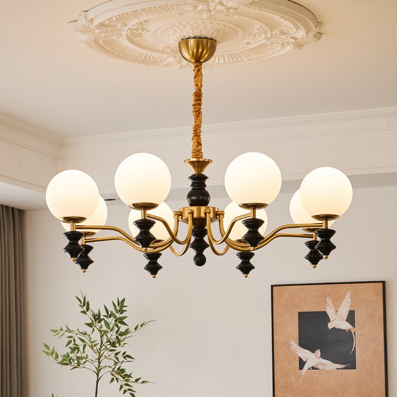 Iseliane Lustre en Bois Vintage Traditionnel