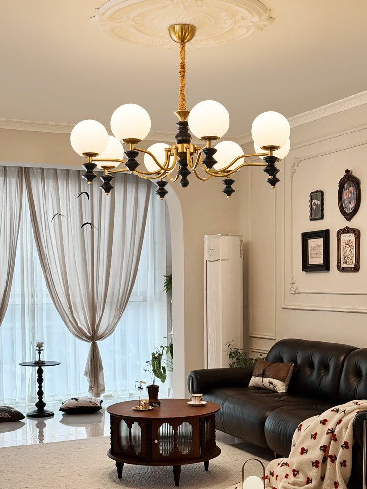Iseliane Lustre en Bois Vintage Traditionnel