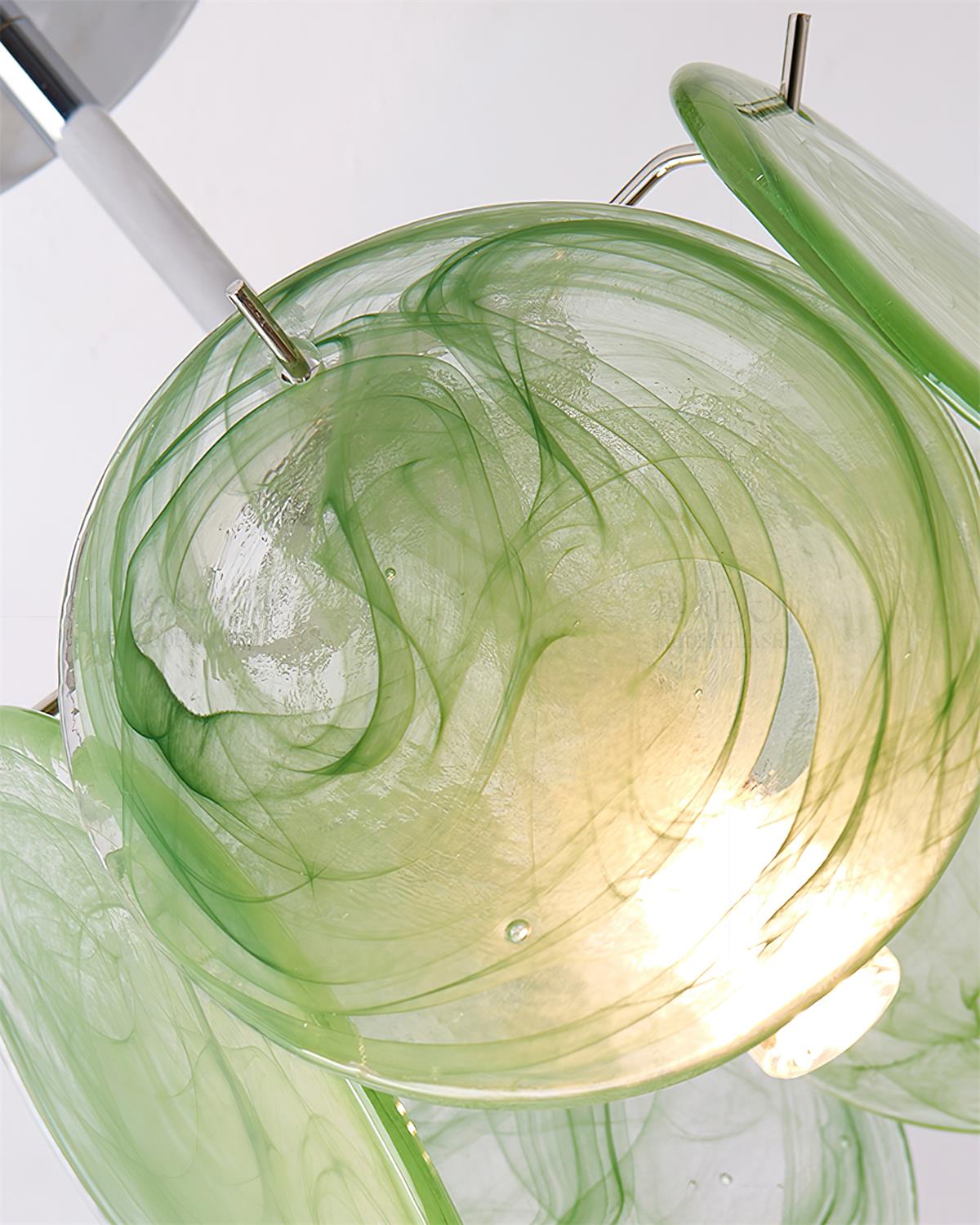 Lenira Ceiling Lamp Blue Art Glass Modern-Neutral Decor