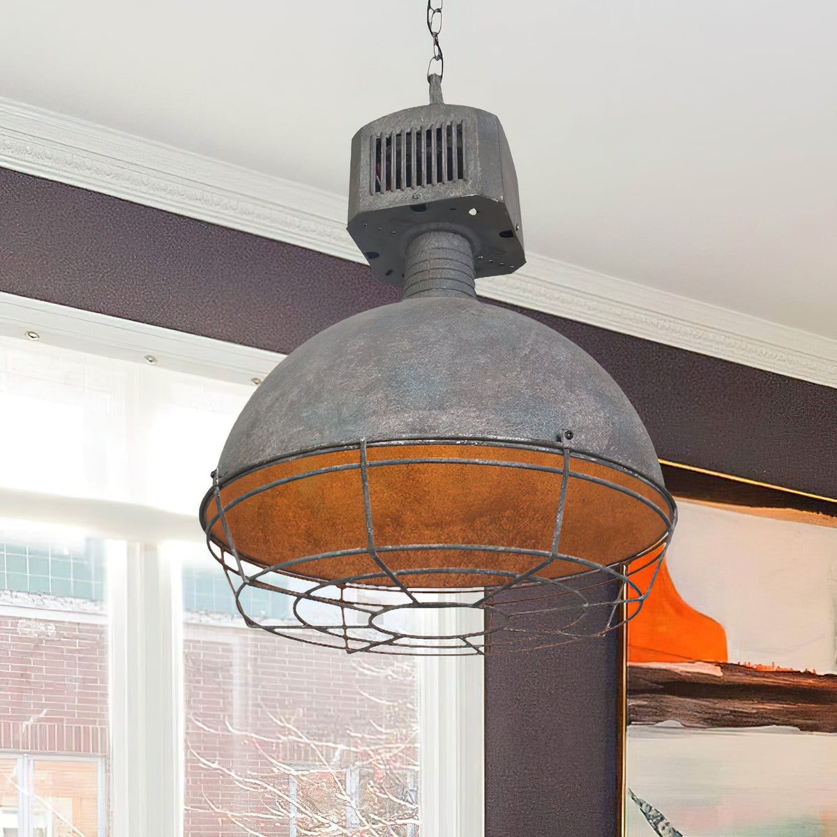 Urbanx Lampe Suspension en Métal Style Industriel Vintage