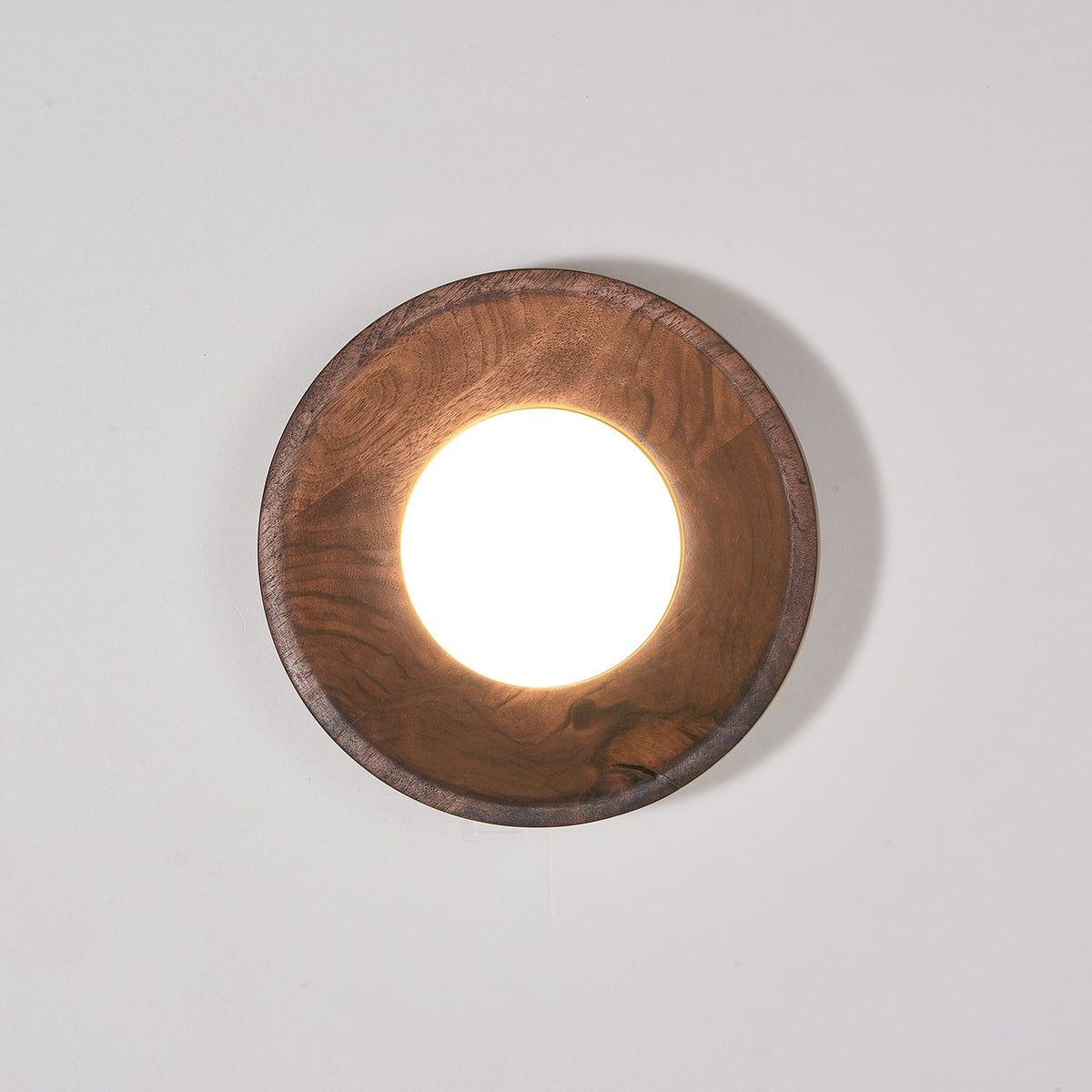 Seliana Lampe Murale Bois de Noyer Acrylique