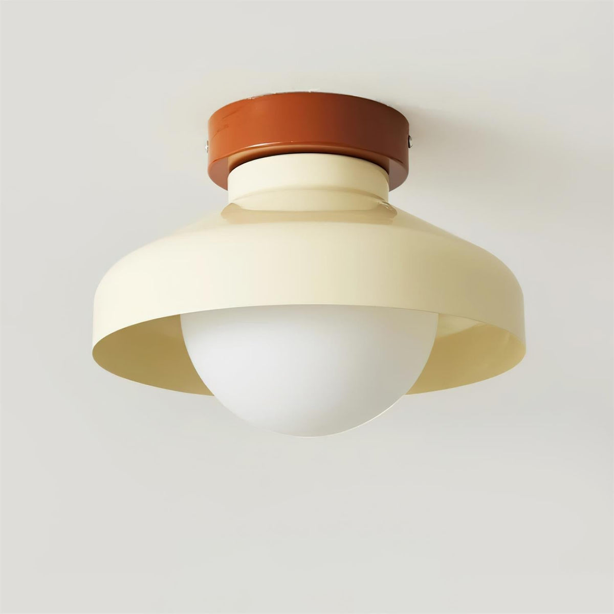 Solvane Blue Metal Flush Mount Ceiling Light-Neutral Decor