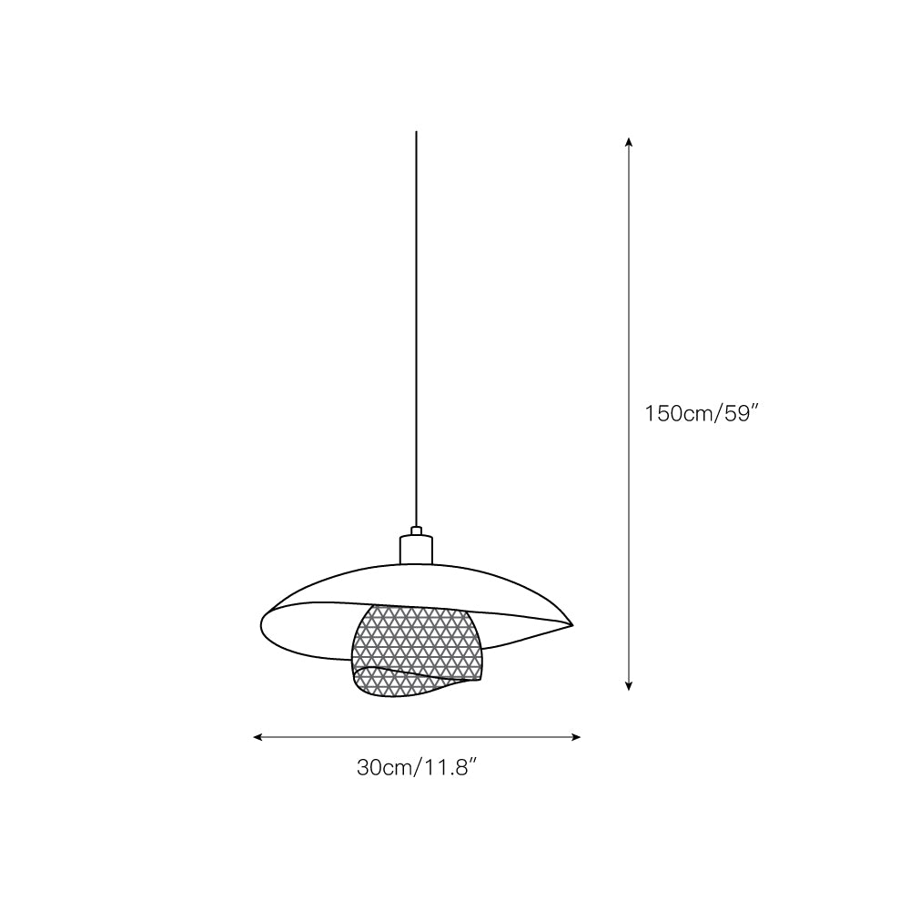 Floyd Lampe Suspendue en Métal Blanc Style Minimaliste Moderne Dynam