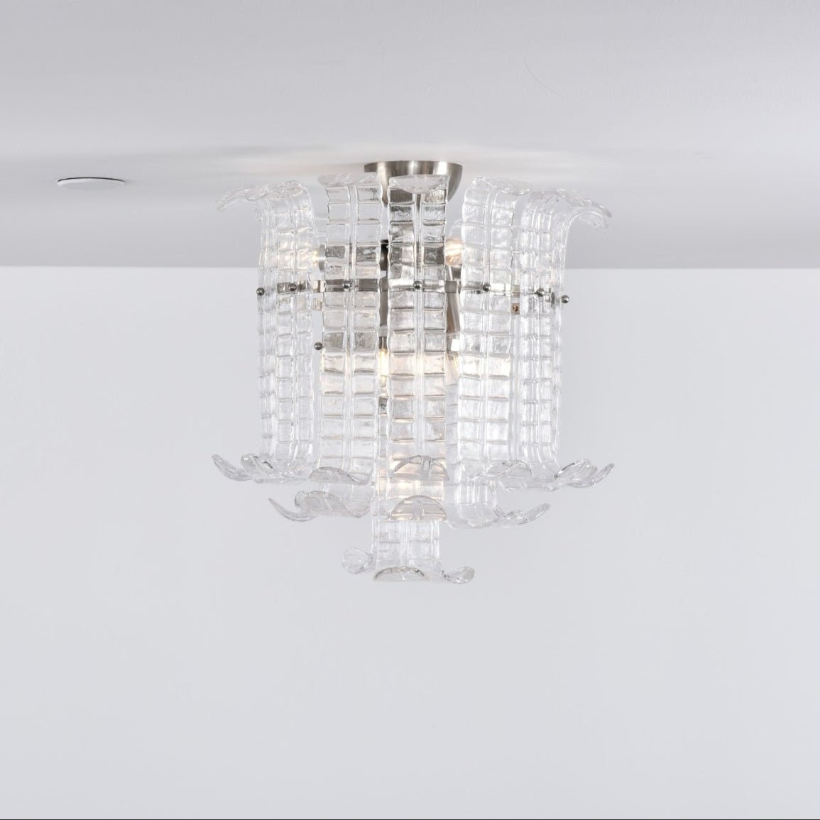 Claria Lampe de Plafond en Verre de Murano Clair