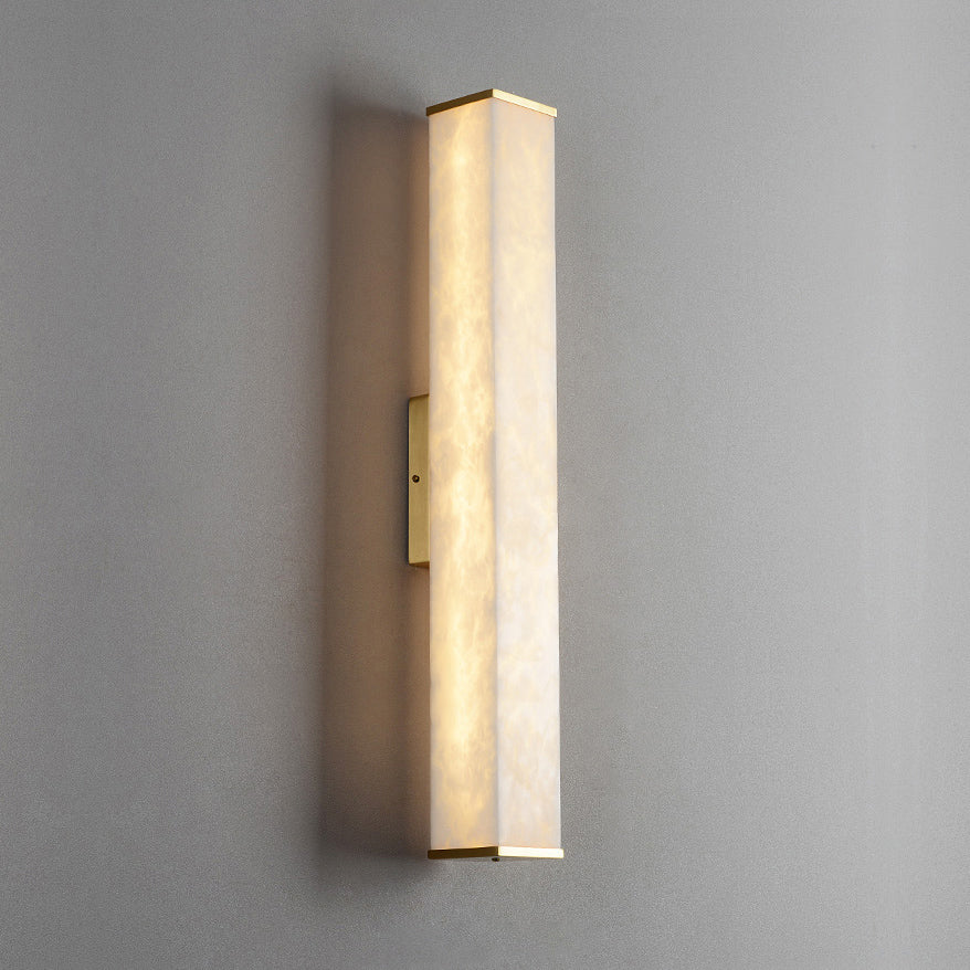 Arcus Lampe Murale Applique Style Élégant Minimaliste Moderne en Laiton et Albâtre