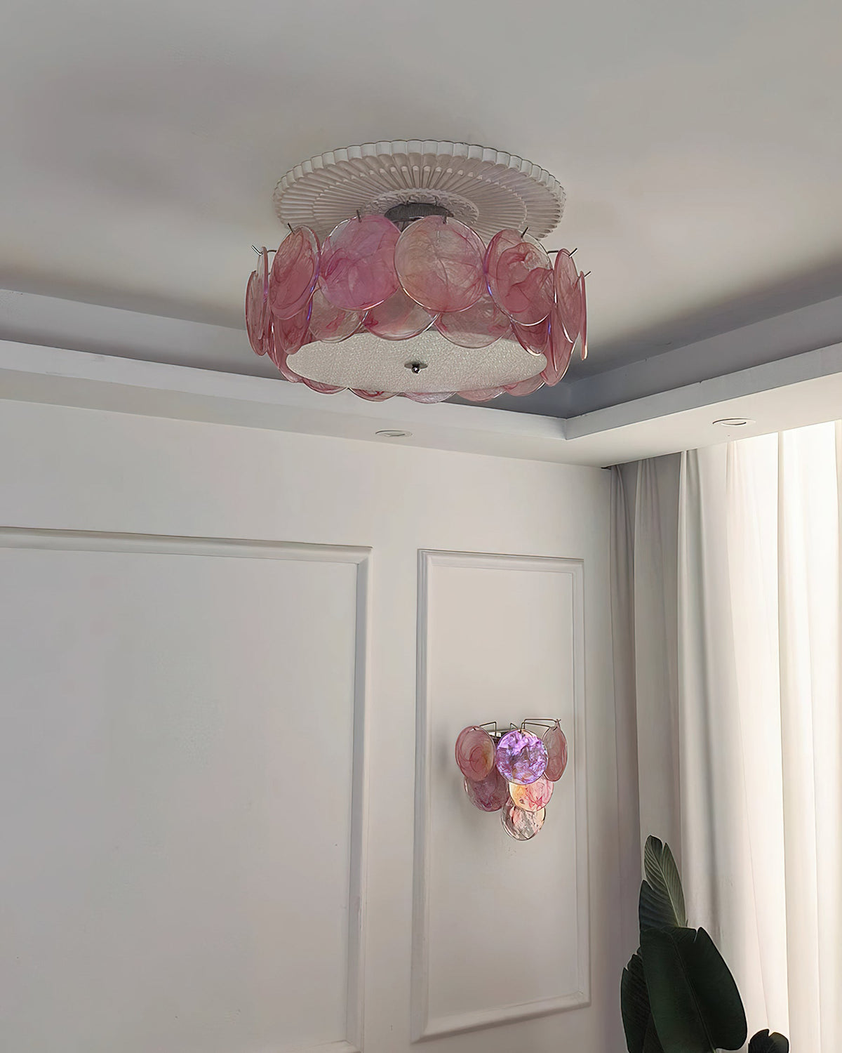 The medium size (19.7" diameter) Camden Glass Ceiling Mount.