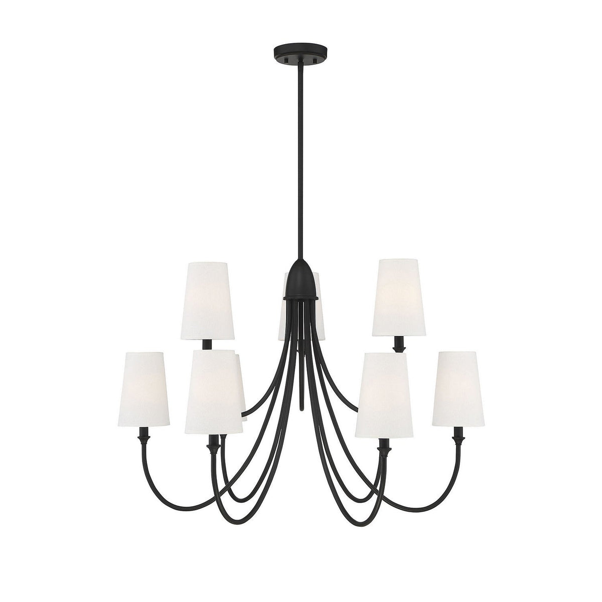 Premium Lustre Lumin Style Vintage-Industriel en Tissu et Métal