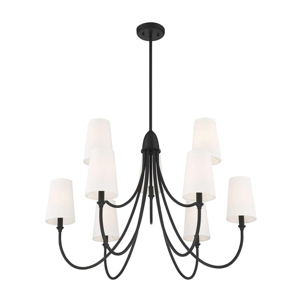 Premium Lustre Lumin Style Vintage-Industriel en Tissu et Métal