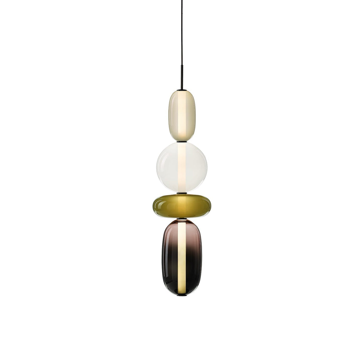 Zodore Prime Art Coloré Verre Suspension