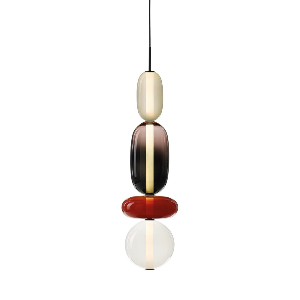 Zodore Prime Art Coloré Verre Suspension