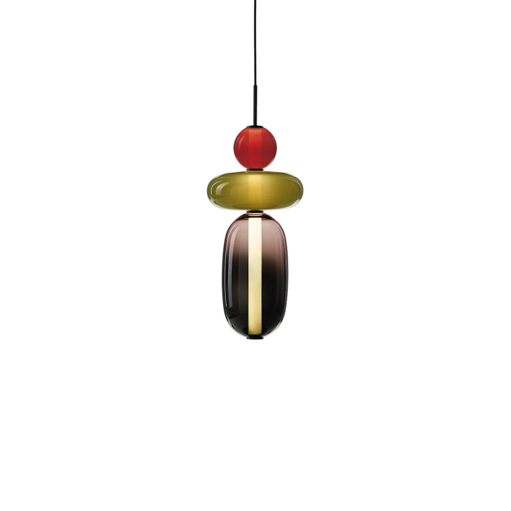 Zodore Prime Art Coloré Verre Suspension