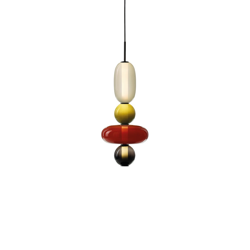 Zodore Prime Art Coloré Verre Suspension