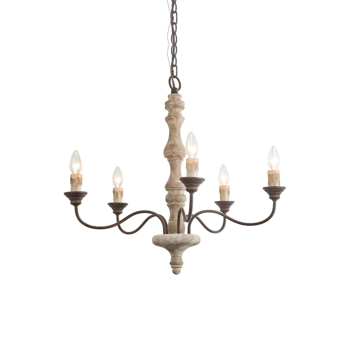Ivarise Lustre Bougeoir Ferme Rustique
