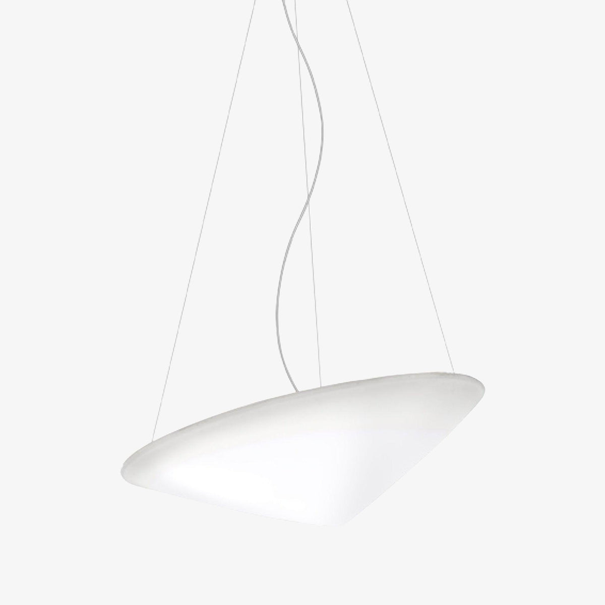 Alviana Lampe Suspendue Polyéthylène Chapeau Incliné Minimaliste