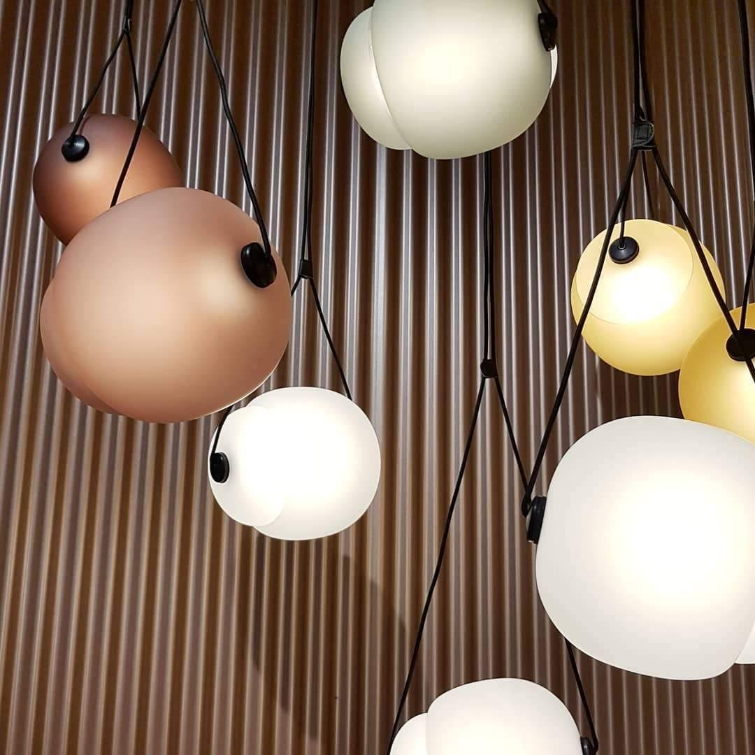 Orba Suspension Lampe en Verre Contemporain