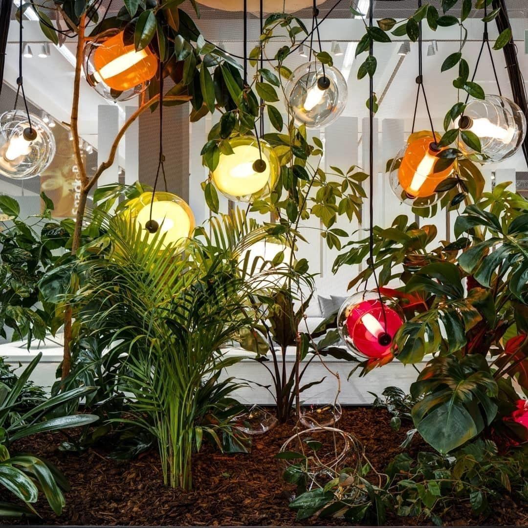 Orba Suspension Lampe en Verre Contemporain