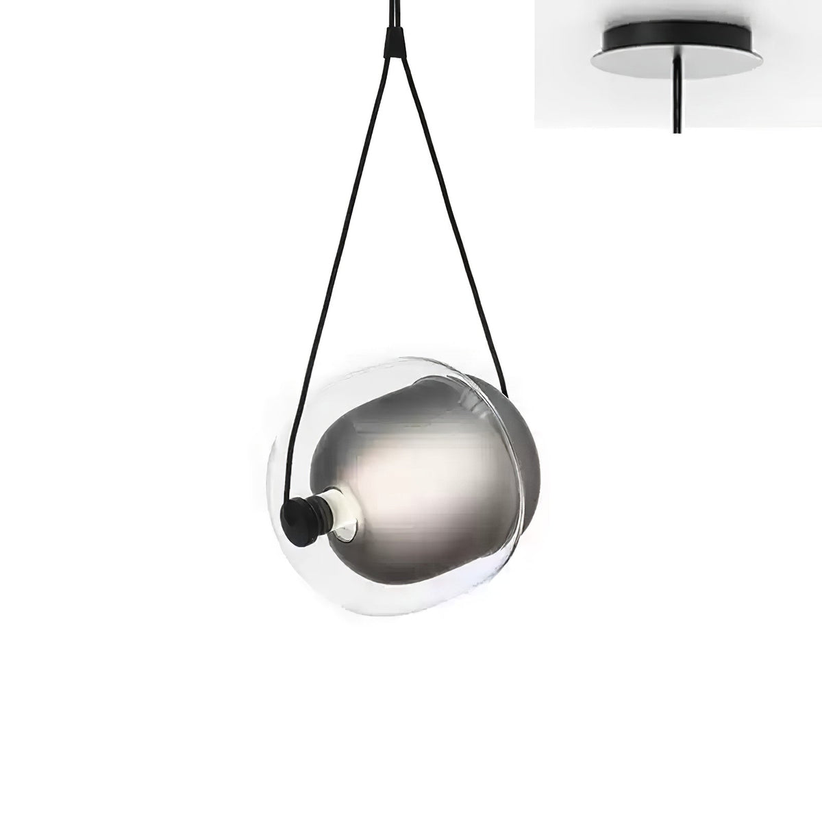 Orba Suspension Lampe en Verre Contemporain